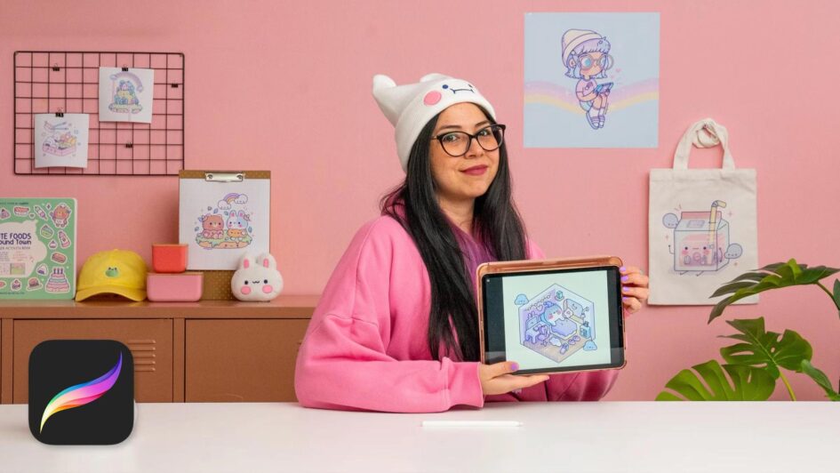 Domestika - Advanced Kawaii Illustration: Isometric Rooms