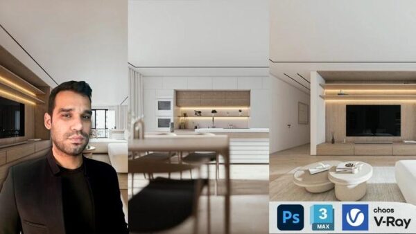 Interior design- autodesk 3dsmax and vray- from zero