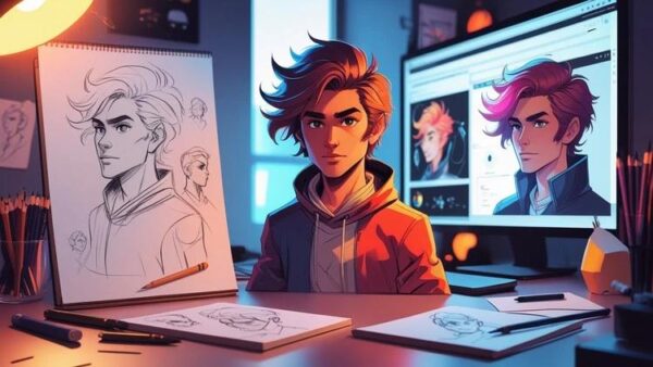 Learn dynamic character design in four fast-paced steps